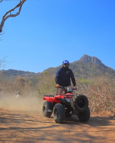 Sayulita ATV jungle tour on a dirt trail